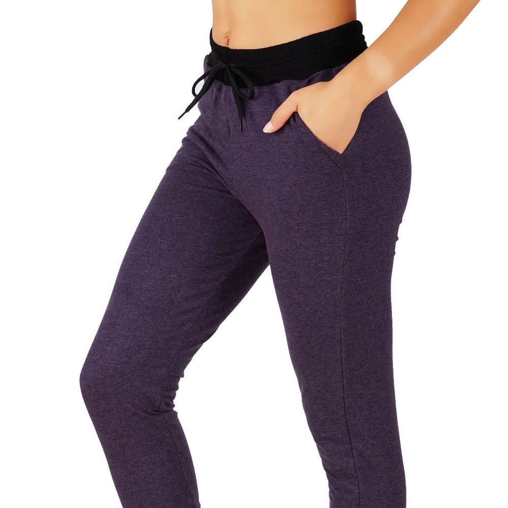 4pcs Set Full Length Cotton Joggers Sweatpants Pockets and elastic waistband
